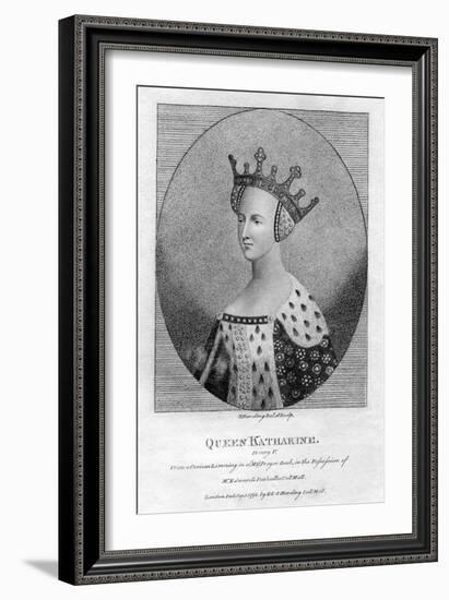 Queen Katharine, (Catherine of Valoi), Queen Consort of England of Henry V-S Harding-Framed Giclee Print