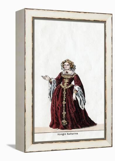 Queen Katharine, Costume Design for Shakespeare's Play, Henry VIII, 19th Century-null-Framed Premier Image Canvas