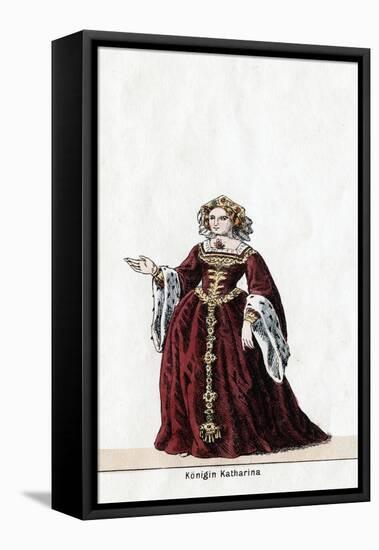 Queen Katharine, Costume Design for Shakespeare's Play, Henry VIII, 19th Century-null-Framed Premier Image Canvas