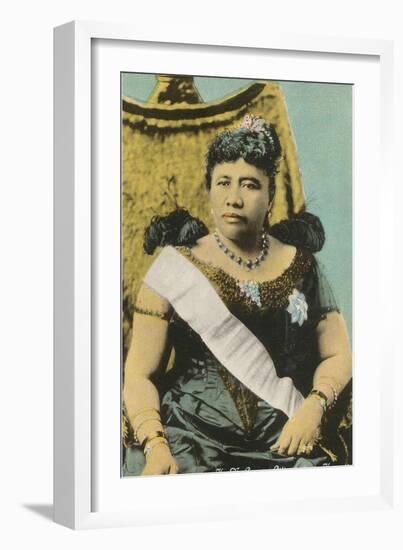 Queen Liliukalani, Hawaii-null-Framed Art Print