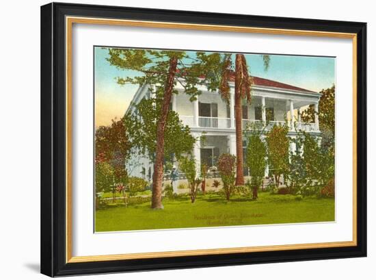 Queen Liliuokalani House, Honolulu, Hawaii-null-Framed Art Print