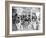 Queen Liliuokalani's coffin in the throne room at Iolani Palace, Honolulu, 1917-null-Framed Photographic Print