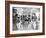 Queen Liliuokalani's coffin in the throne room at Iolani Palace, Honolulu, 1917-null-Framed Photographic Print