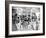 Queen Liliuokalani's coffin in the throne room at Iolani Palace, Honolulu, 1917-null-Framed Photographic Print