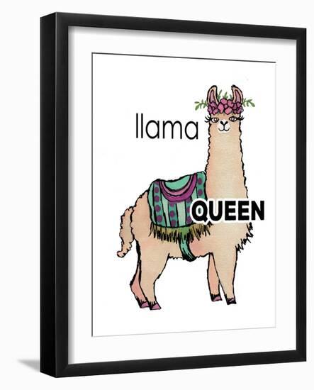 Queen Llama-Elizabeth Medley-Framed Art Print