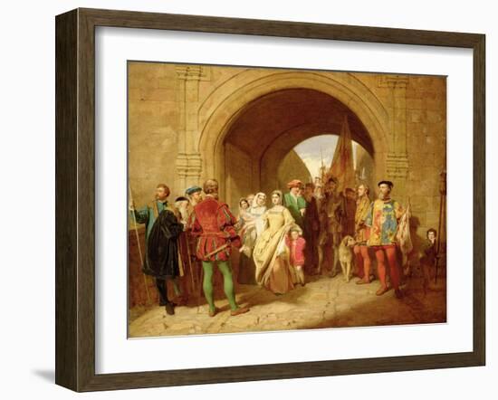 Queen Margaret's Defiance of the Scottish Parliament, 1859-John Faed-Framed Giclee Print