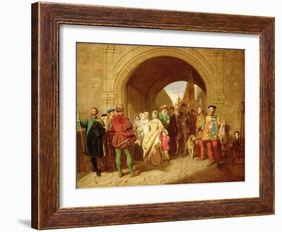 Queen Margaret's Defiance of the Scottish Parliament, 1859-John Faed-Framed Giclee Print