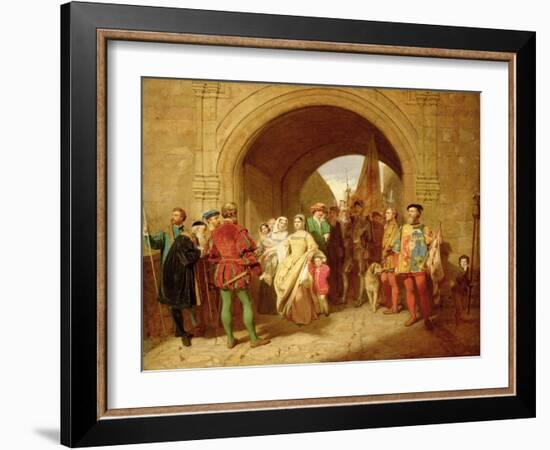 Queen Margaret's Defiance of the Scottish Parliament, 1859-John Faed-Framed Giclee Print