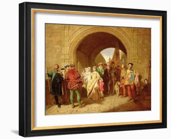Queen Margaret's Defiance of the Scottish Parliament, 1859-John Faed-Framed Giclee Print