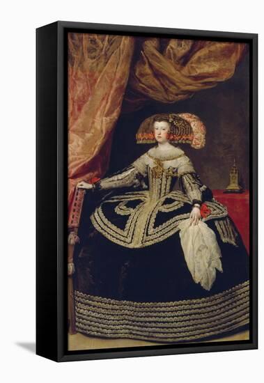 Queen Maria Anna, 1652-53-Diego Velazquez-Framed Premier Image Canvas