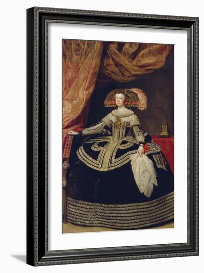 Queen Maria Anna, 1652-53-Diego Velazquez-Framed Giclee Print