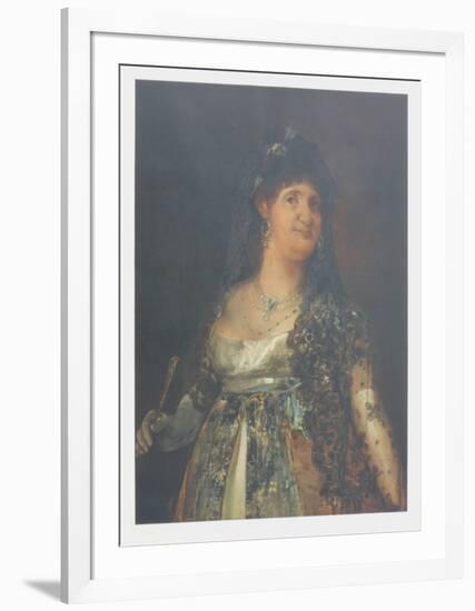 Queen Maria Louisa of Spain-Francisco de Goya-Framed Collectable Print