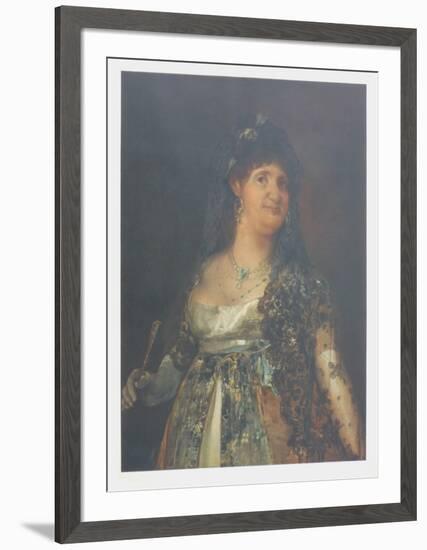 Queen Maria Louisa of Spain-Francisco de Goya-Framed Collectable Print