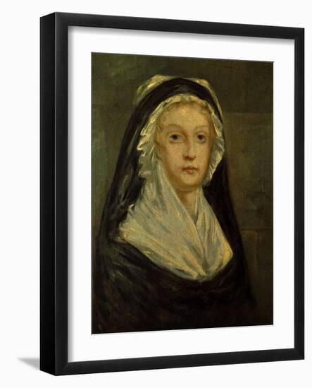 Queen Marie Antoinette as a Prisoner at the Temple in 1793-Sophie Prieur-Framed Art Print