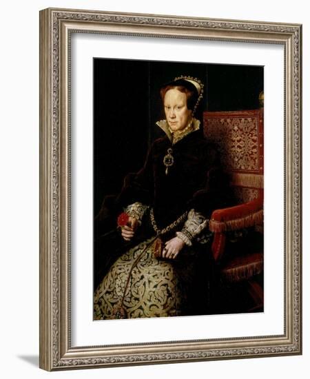 Queen Mary I Tudor of England or Bloody Mary, 1516-58-Antonis Mor-Framed Giclee Print