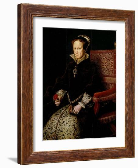 Queen Mary I Tudor of England or Bloody Mary, 1516-58-Antonis Mor-Framed Giclee Print