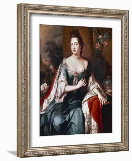 Queen Mary Ii, C.1692-94-Jan van der Vaardt-Framed Giclee Print