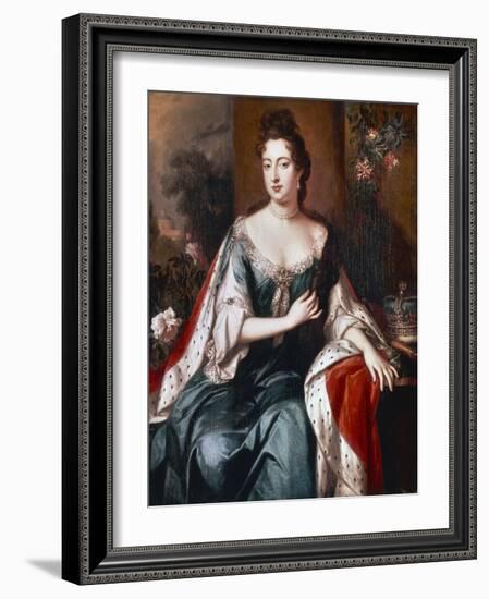 Queen Mary Ii, C.1692-94-Jan van der Vaardt-Framed Giclee Print