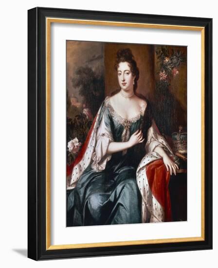 Queen Mary Ii, C.1692-94-Jan van der Vaardt-Framed Giclee Print