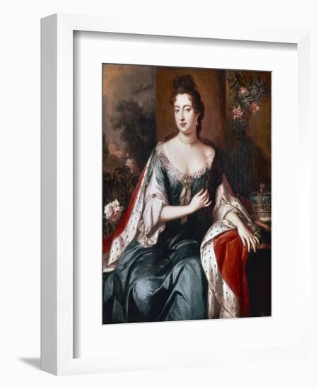 Queen Mary Ii, C.1692-94-Jan van der Vaardt-Framed Giclee Print