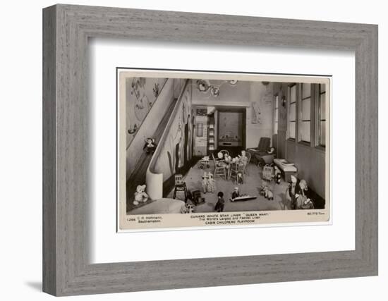 Queen Mary Ocean Liner, Playroom for Children-CR Hoffmann-Framed Photographic Print