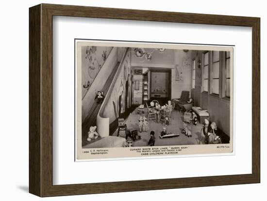 Queen Mary Ocean Liner, Playroom for Children-CR Hoffmann-Framed Photographic Print