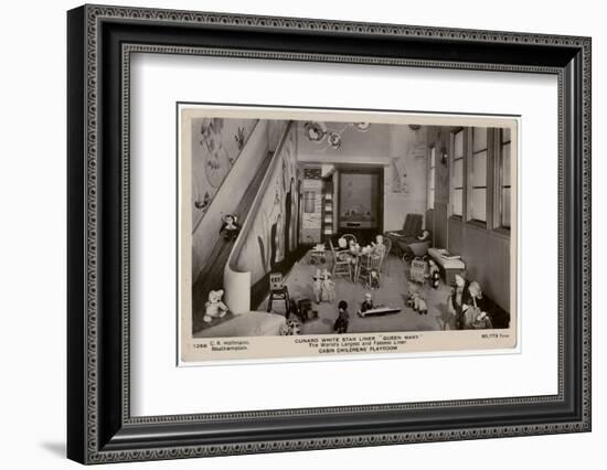 Queen Mary Ocean Liner, Playroom for Children-CR Hoffmann-Framed Photographic Print