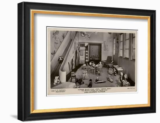 Queen Mary Ocean Liner, Playroom for Children-CR Hoffmann-Framed Photographic Print