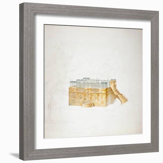 Queen Mary's Bower, Chatsworth-Sir Jeffry Wyatville-Framed Giclee Print