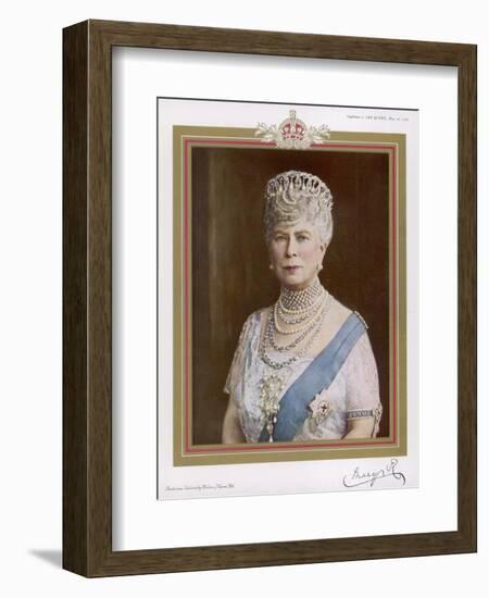 Queen Mary Wife of George V in 1935-null-Framed Premium Giclee Print