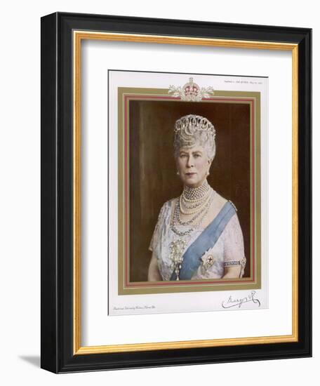 Queen Mary Wife of George V in 1935-null-Framed Premium Giclee Print