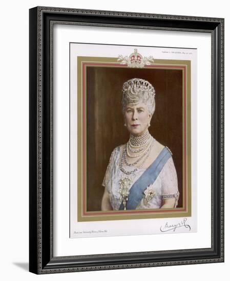 Queen Mary Wife of George V in 1935-null-Framed Art Print