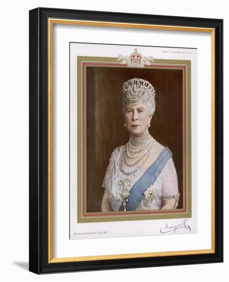 Queen Mary Wife of George V in 1935-null-Framed Art Print