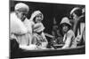 Queen Mary with Her Daughter-In-Law and Grandchildren, 1936-null-Mounted Giclee Print