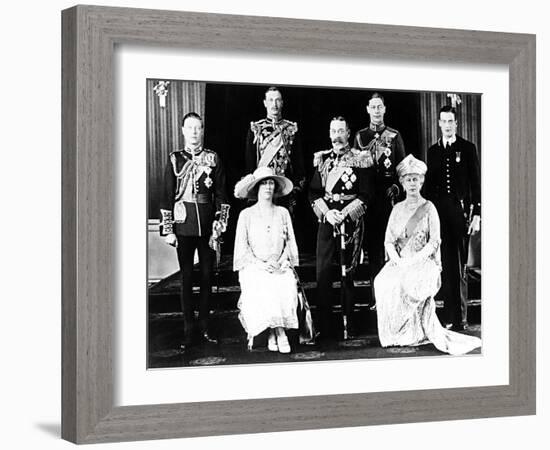 Queen Mother - Wedding of the Duke of York to Lady Elizabeth Bowes-Lyon in April 1923-null-Framed Photographic Print