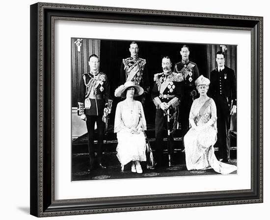 Queen Mother - Wedding of the Duke of York to Lady Elizabeth Bowes-Lyon in April 1923-null-Framed Photographic Print