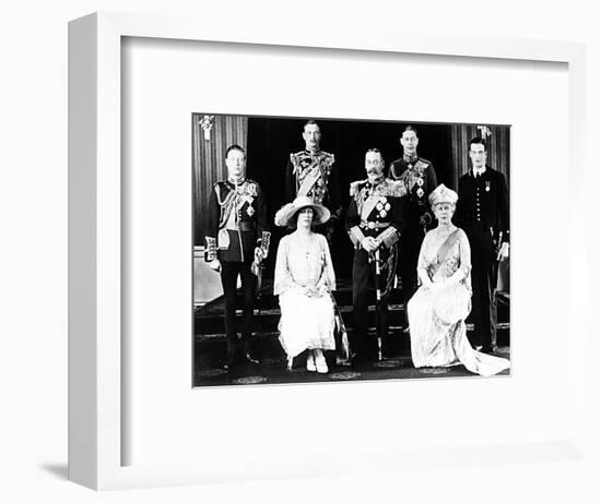 Queen Mother - Wedding of the Duke of York to Lady Elizabeth Bowes-Lyon in April 1923-null-Framed Photographic Print