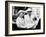 Queen Mother with Princess Diana and Prince William in an open carriage-null-Framed Photographic Print