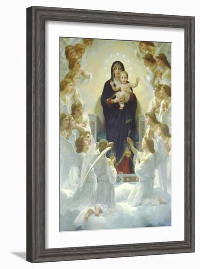 Queen of Angels-William Adolphe Bouguereau-Framed Art Print