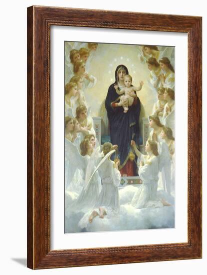 Queen of Angels-William Adolphe Bouguereau-Framed Art Print