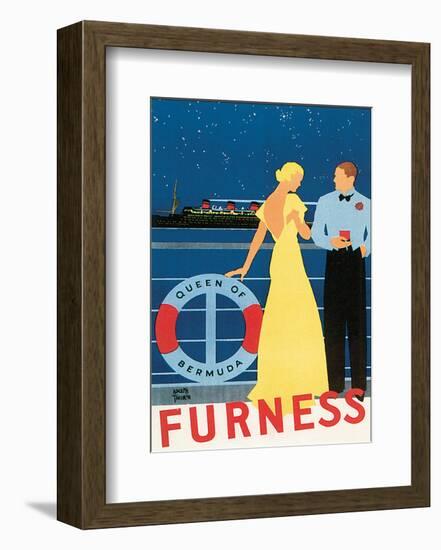 Queen of Bermuda-Adolph Treidler-Framed Art Print