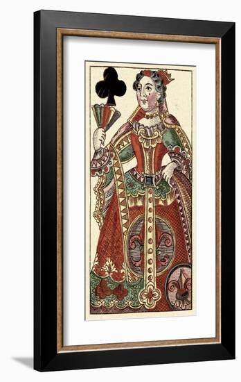 Queen of Clubs (Bauern Hochzeit Deck)-Andreas Benedictus Gobl-Framed Art Print