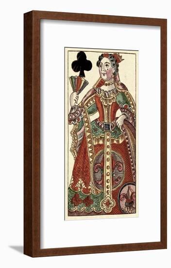 Queen of Clubs (Bauern Hochzeit Deck)-Andreas Benedictus Gobl-Framed Art Print