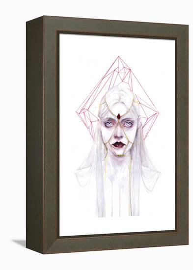 Queen of Diamonds-Agnes Cecile-Framed Stretched Canvas