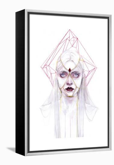 Queen of Diamonds-Agnes Cecile-Framed Stretched Canvas