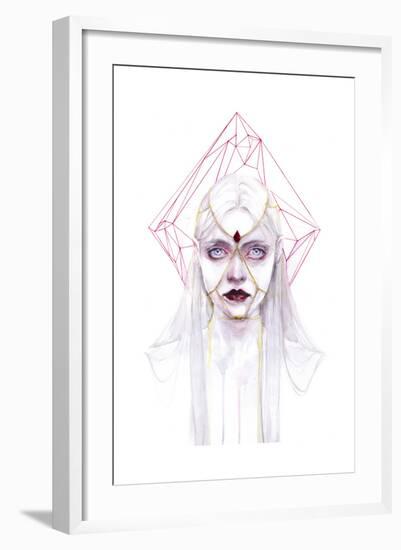 Queen of Diamonds-Agnes Cecile-Framed Art Print