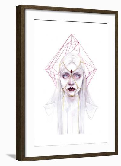 Queen of Diamonds-Agnes Cecile-Framed Art Print