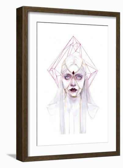 Queen of Diamonds-Agnes Cecile-Framed Premium Giclee Print