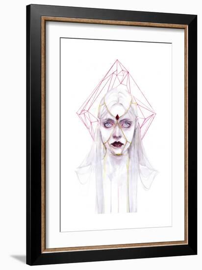 Queen of Diamonds-Agnes Cecile-Framed Premium Giclee Print