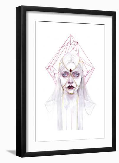 Queen of Diamonds-Agnes Cecile-Framed Premium Giclee Print